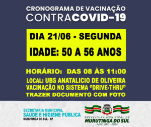 CRONOGRAMA VACINA 50 a 56