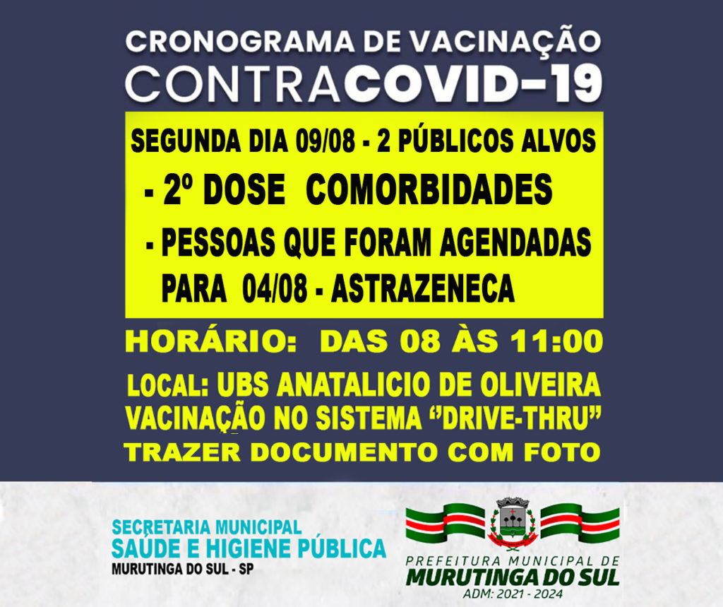 CRONOGRAMA VACINA 2 PUBLICOS